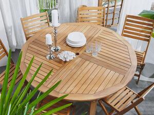 Zahradní stůl TALAVO (světlé dřevo) (pro 6 osob). 1027004