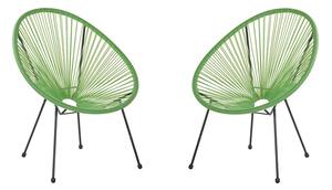 Set 2 ks. židlí ALVAREZ II (zelená). 1026918
