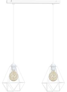 Závěsné svítidlo FUSION, 2x drátěné stínítko (výběr ze 3 barev)