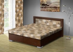Čalouněná postel s úložným prostorem Vanessa 180 typ roštu: POLOHOVACÍ, barva čalounění: BORDO/Mega 17 bordo