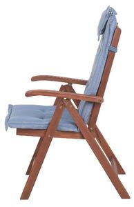 Set 6 ks. zahradních židlí TRATORIA (modrá). 1026945