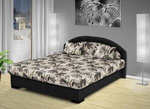 Manželská postel s úložným prostorem Lenka 160x200 cm Barva: béžová / MEGA 031 béžová