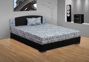 Manželská postel s úložným prostorem Lora 200x180 Barva: béžová/Mega 20 hnědá