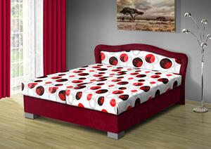 Čalouněná postel s úložným prostorem SÁRA 170 typ roštu: POLOHOVACÍ, barva čalounění: BORDO/53675-1016