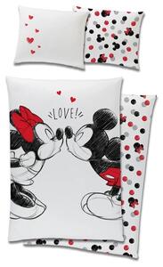 Dětské povlečení Minnie a Mickey Mouse Love 140x200/70x90 cm