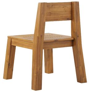 Šestimístná sada zahradního nábytku se židlemi, lavicí a stolem, akátové světlé dřevo, LIVORNO