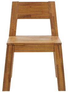 Šestimístná sada zahradního nábytku se židlemi, lavicí a stolem, akátové světlé dřevo, LIVORNO
