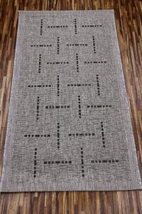 Devos koberce Kusový koberec FLOORLUX Silver/Black 20008 – na ven i na doma - 120x170 cm