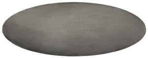 Kulatý viskózový koberec ⌀ 140 cm tmavě šedý GESI II