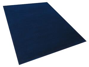 Viskózový koberec 140 x 200 cm tmavě modrý GESI II