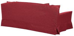 3místná červená pohovka GILJA s odnímatelným potahem