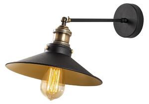Opviq Nástěnná lampa Saglam I černá/zlatá