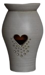 Bureš aroma lampa Unusual 15,5 cm srdce kapičky
