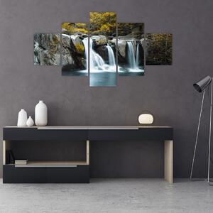 Obraz - Vodopády, Lushan, Čína (125x70 cm)