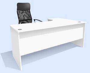 Kancelářský rohový stůl Alfa 88 barva lamina: bílá