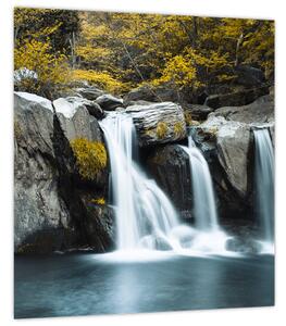 Obraz - Vodopády, Lushan, Čína (30x30 cm)