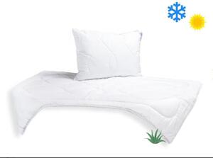 SET Přikrývka Aloe Vera 140x200cm celoroční 850g + Polštář UNICO AloeVera 70x90cm 900g