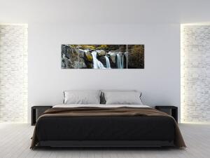 Obraz - Vodopády, Lushan, Čína (170x50 cm)