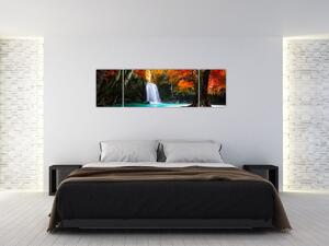 Obraz - Smaragdová laguna (170x50 cm)