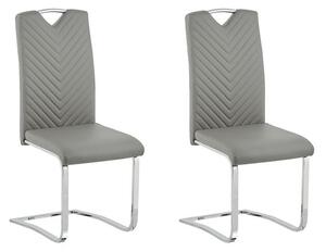 Set 2 ks. jídelních židlí PINACCO (šedá). 1026796