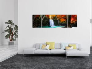 Obraz - Smaragdová laguna (170x50 cm)