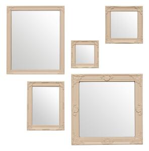 Nástěnná zrcadla v sadě 5 ks Baroque – Premier Housewares