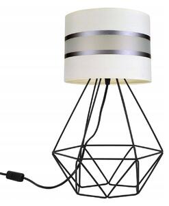 Stolní lampa ELEGANCE, 1x textilní stínítko (výběr ze 6 barev), (výběr ze 3 barev konstrukce)