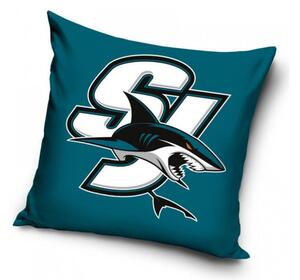 Polštářek NHL SAN JOSE SHARKS SJ BLUE 40x40 cm