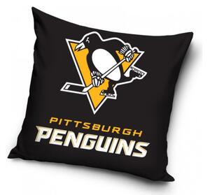 Polštářek NHL PITTSBURGH PENGUINS BLACK 40x40 cm