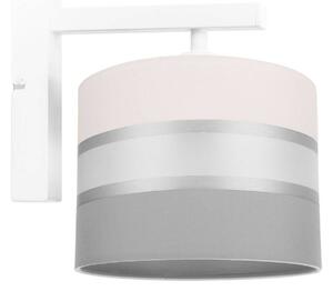 Nástěnné svítidlo ELEGANCE, 1x textilní stínítko (výběr z 5 barev - kombinace 2 barev), (výběr ze 3 barev konstrukce)