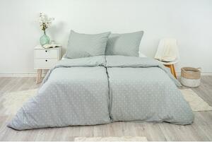 Stanex povlečení Puntík šedý 100% Bavlna 140x200 / 70x90 cm