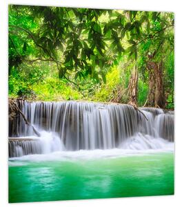 Obraz vodopádu v Kanchanaburi, Thajsko (30x30 cm)