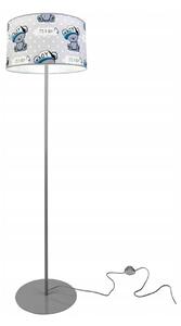Dětská stojací lampa Cone, 1x textilní stínítko se vzorem, (výběr ze 2 barev konstrukce), o