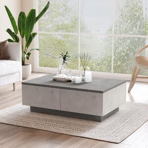 Hanah Home Konferenční stolek Chrizo 90 cm šedý