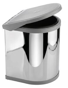Vestavný odpadkový koš Elletipi RING - na dvířka, 10 L, nerez ocel, PPI607/1 C10