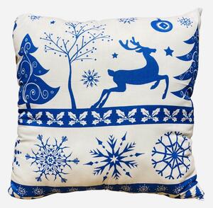 Polštář antialergický Christmas Modré 40x40cm TiaHome