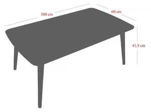 Hanah Home Konferenční stolek Loop 100 cm černý