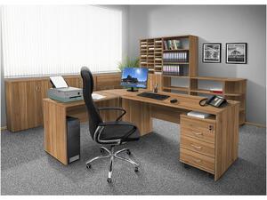 Kancelářský rohový stůl Alfa 89 barva lamina: Antracit