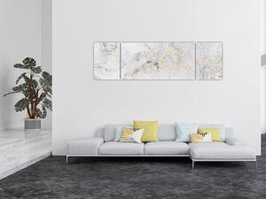 Obraz bílé mandaly (170x50 cm)