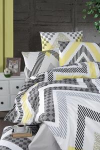 Povlečení bavlna Zigzag Grey 220x240/2x70x90 cm