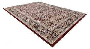 Kusový koberec vlněný JADE 45000/300 OSTA klasický květy červený modrý Rozměr: 140x200 cm