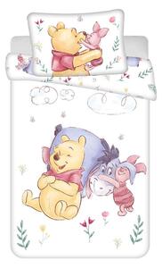 Bavlněné dětské povlečení do postýlky 100x135 cm Winnie the Pooh "Pooh Hugs" – Jerry Fabrics