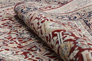Kusový koberec vlněný JADE 45000/300 OSTA klasický květy červený modrý Rozměr: 140x200 cm