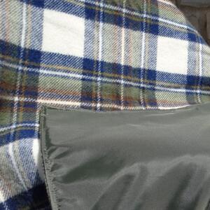 Pikniková vlněná deka Eventer Blue Dress Stewart 170x137cm - Tweedmill