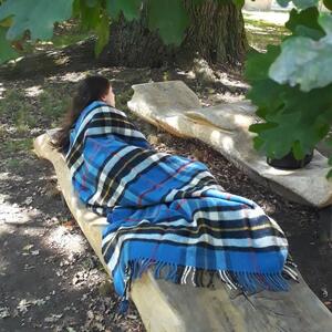 Vlněná deka Tartan Dress Thompson 183 x 150 cm Tweedmill