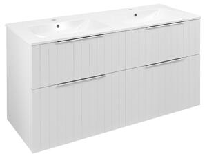 Sapho Sapho, CIRASA STRIP umyvadlová skříňka 118,4x64x46cm, bílá matná, CR121-3131S-21