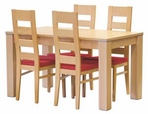 Stima Dřevěná jídelní židle FALCO | Odstín: třešeň,Sedák: bolton new verde 5
