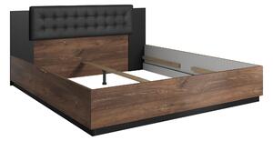 Manželská postel 180 cm Signat Typ 32 (černá + dub flagstaff. 1042104