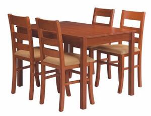 Stima Dřevěná jídelní židle LORI | Sedák: carabu bordo 80,Odstín: tm.hnědá