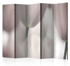 Paraván - Tulips fine art - black and white [Room Dividers]